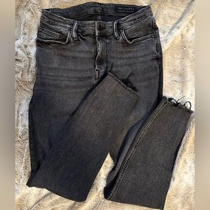 AllSaints Black Ankle-Length Denim